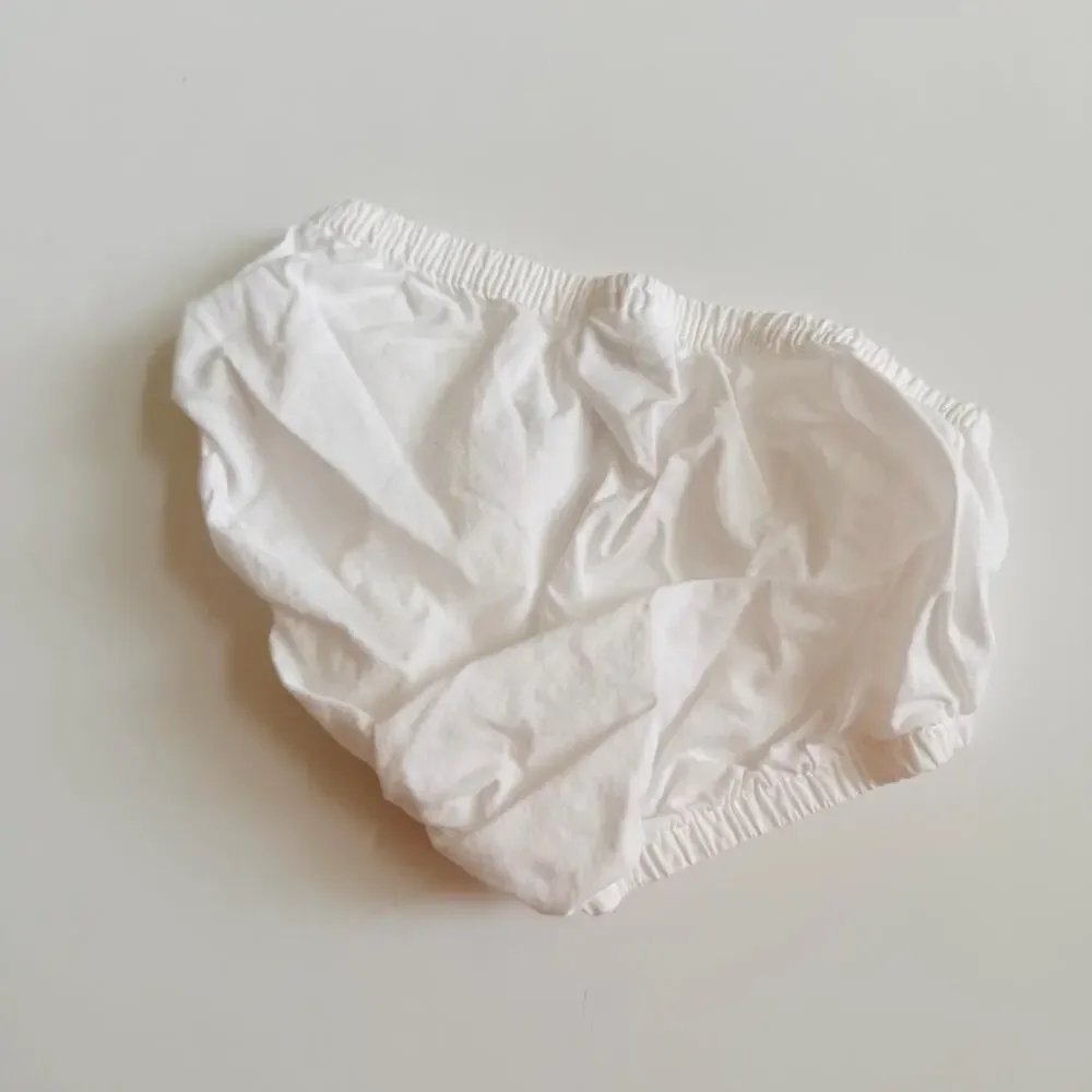 Carter's White Diaper Cover Bloomers - Baby 12 Months